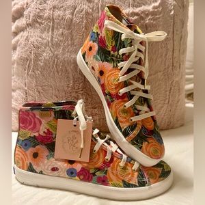 NWT! Women's Keds x Rifle Paper Co. High Top Garden Party Sneaker
